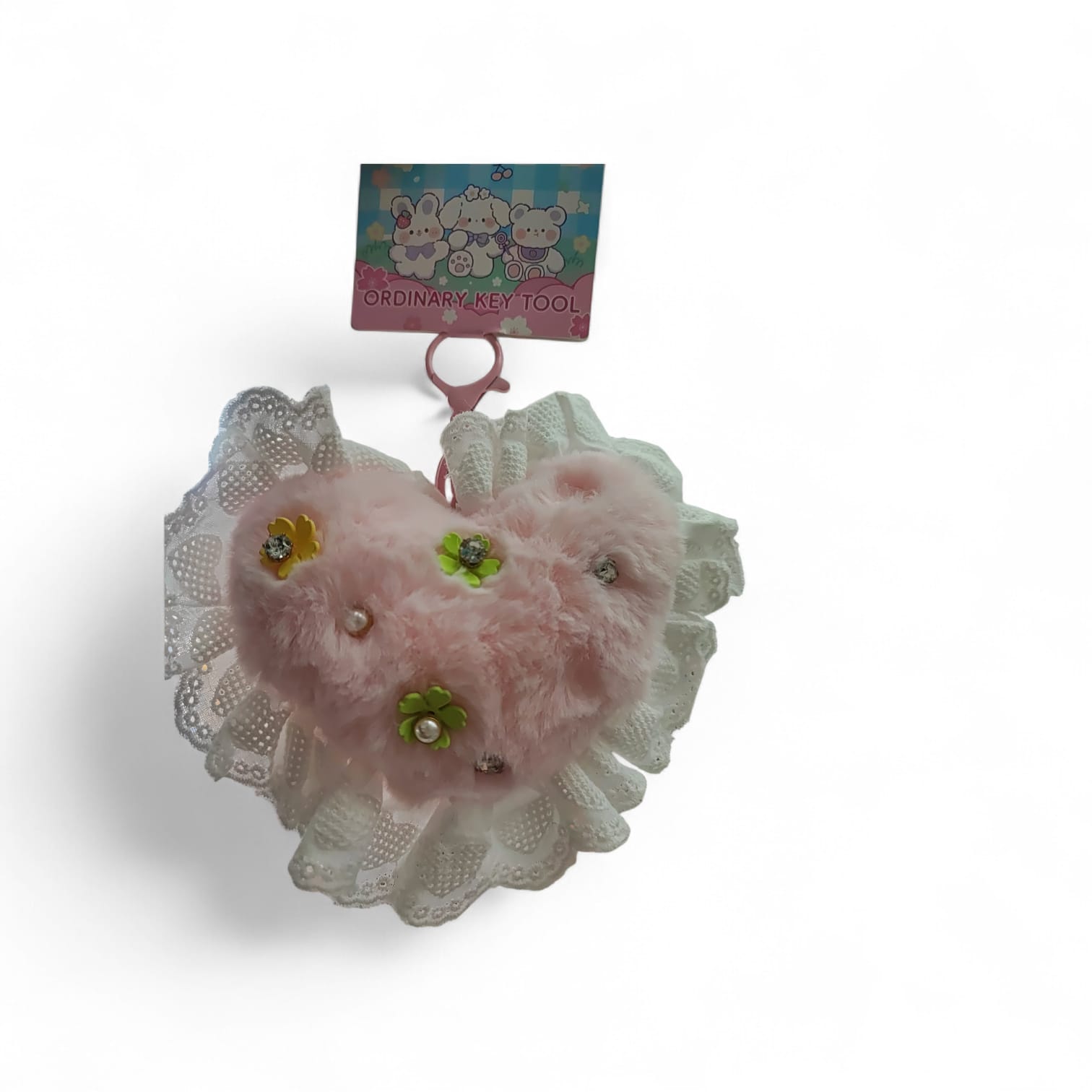 1042 llavero tipo peluche corazon